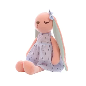 Doudou Peluche Lapin Violet