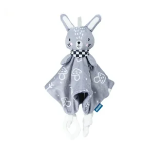 Doudou Lapin Gris et Blanc