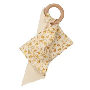Doudou en Gaze de Coton Coloré avec Anneau