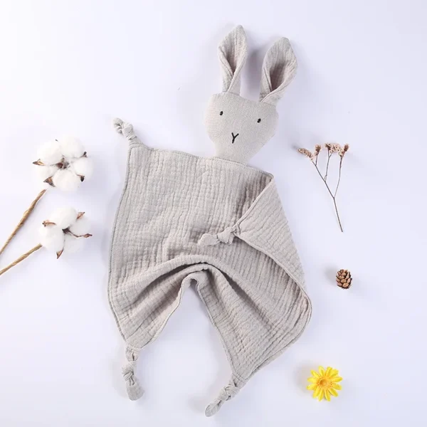Doudou Lapin Naissance Gris